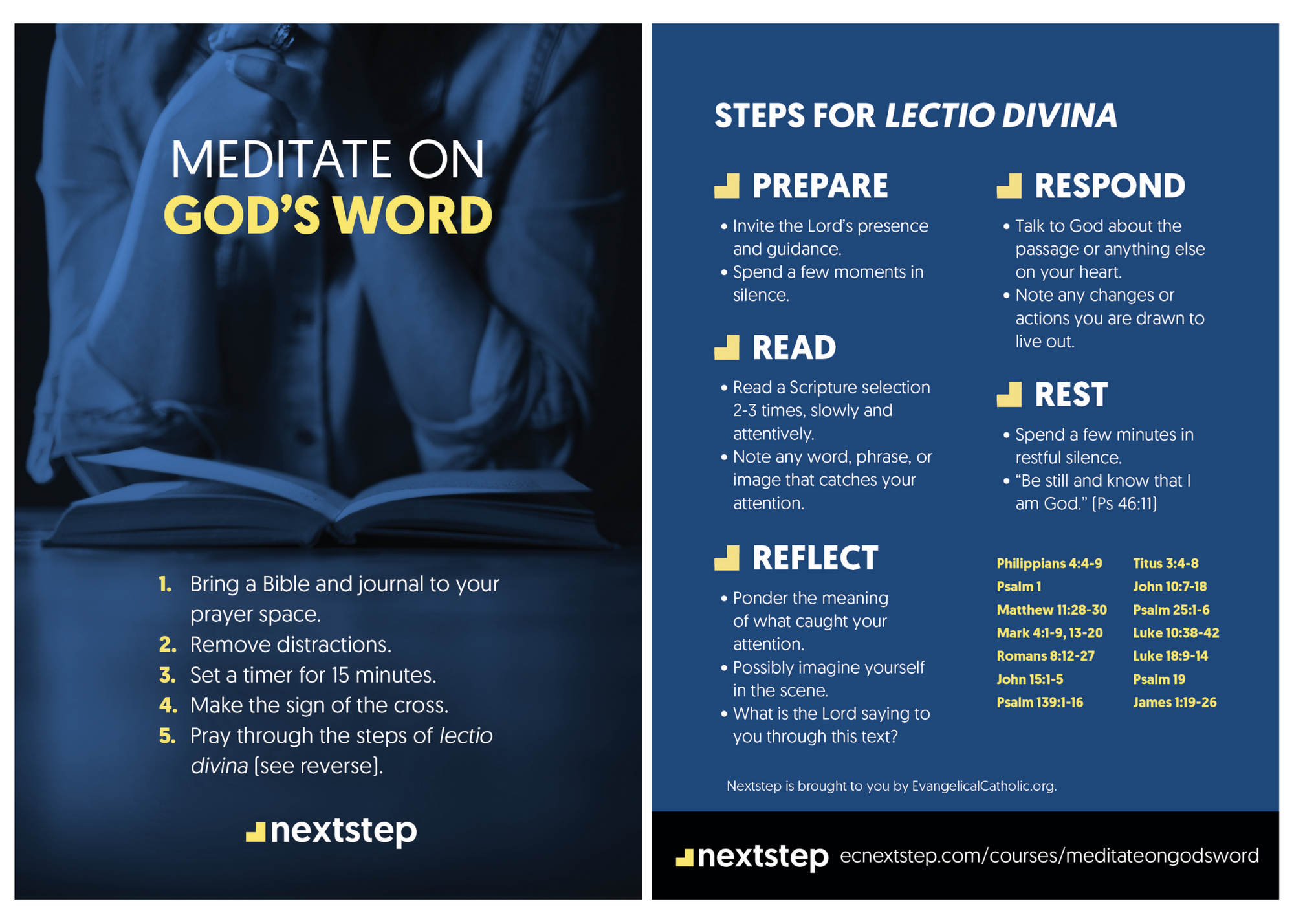 Meditate on God's Word